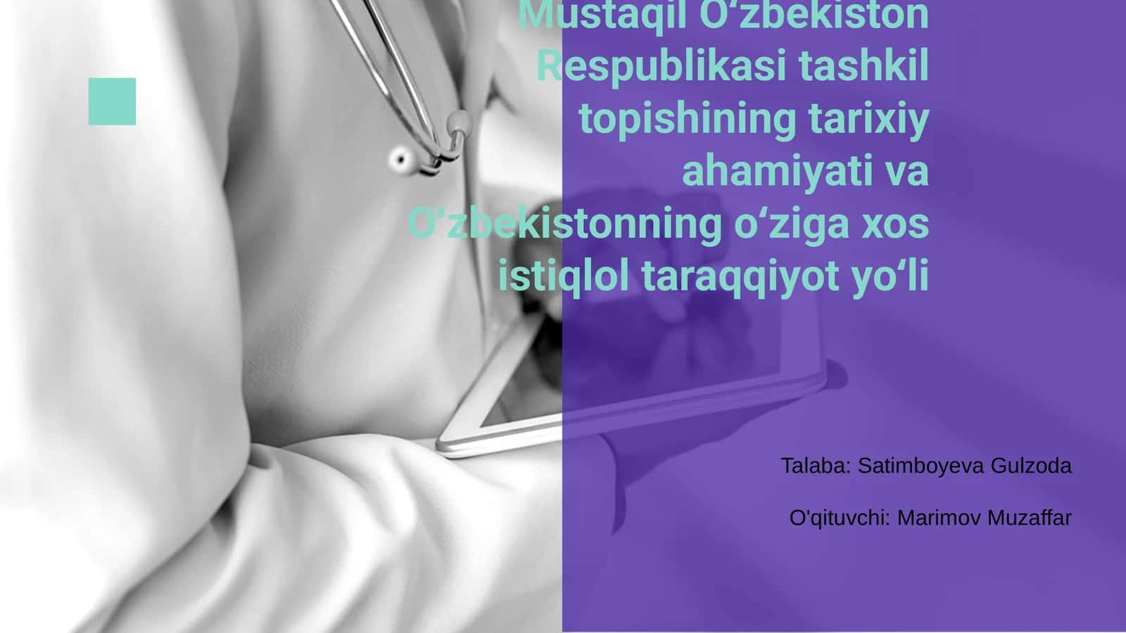 Mustaqil Oʻzbekiston Respublikasi tashkil topishi 1