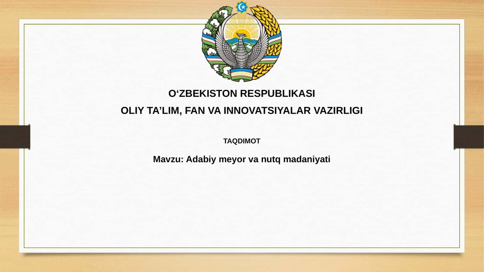 Adabiymeyorvanutqmadaniyati 1
