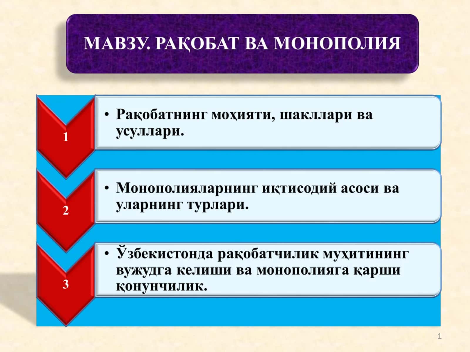 Рақобат 1