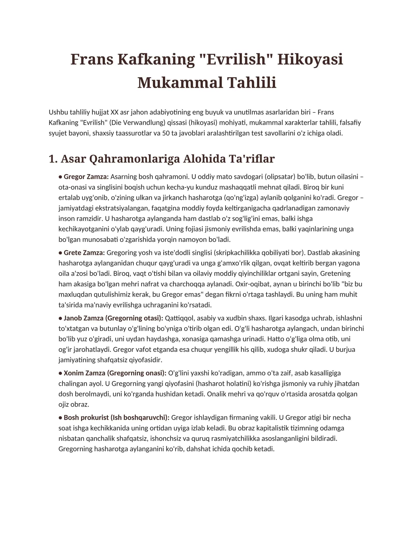 Evrilish Hikoyasi Mukammal Tahlili 1
