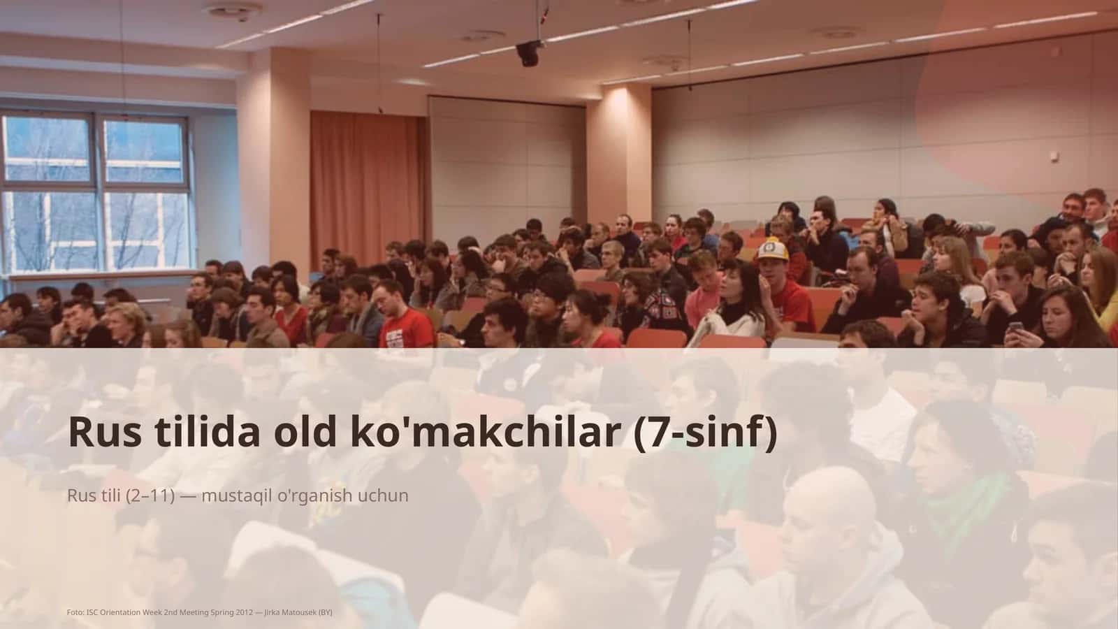 Rus tilida old ko'makchilar (7-sinf) 1