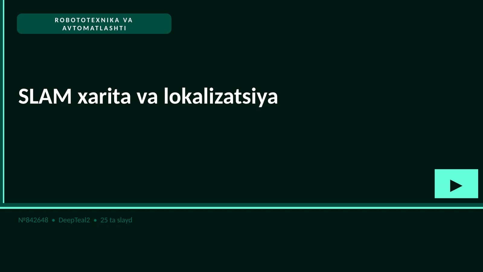 ROBOTOTEXNIKA VA AVTOMATLASHTI 1