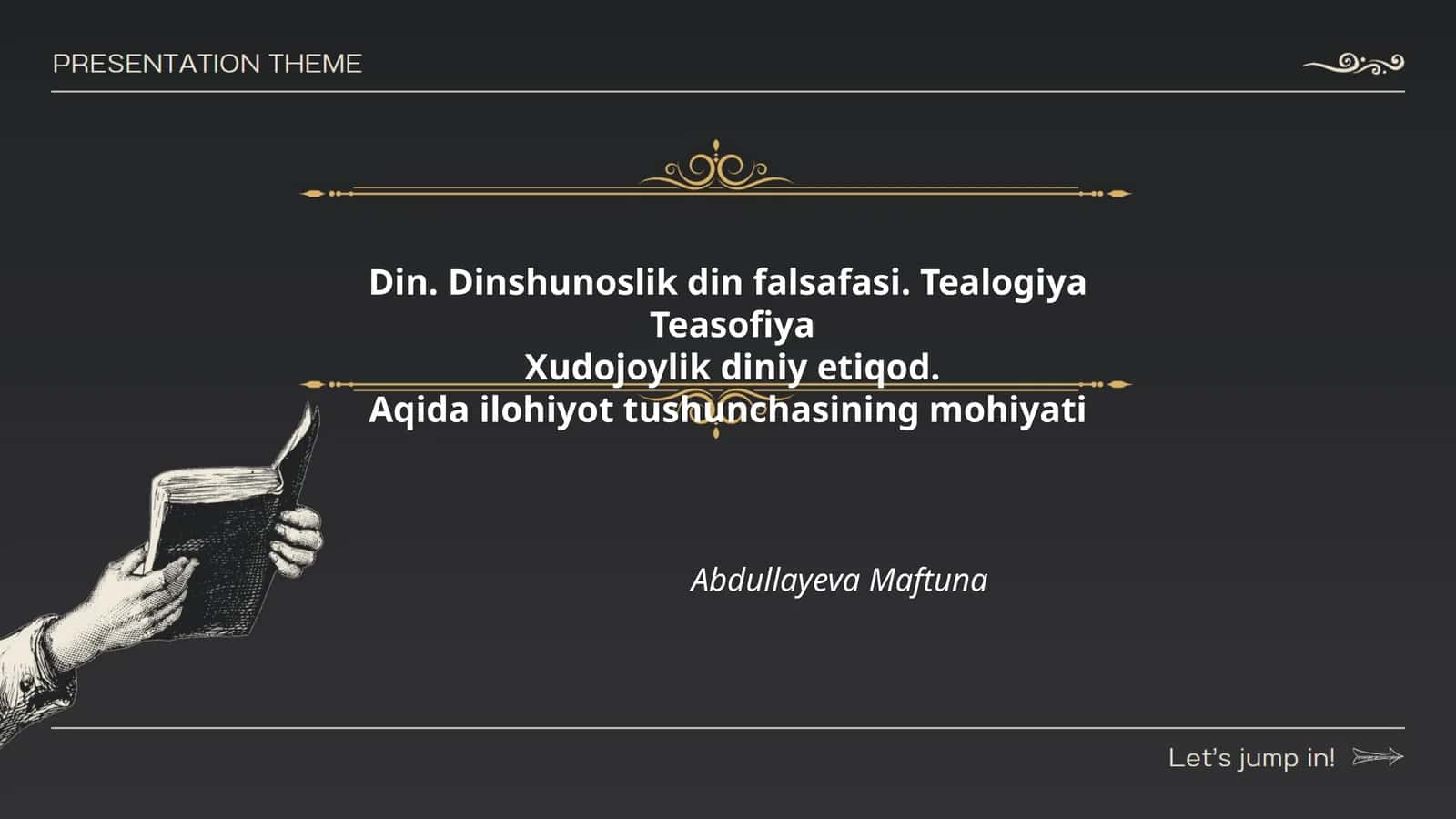 Dinshunoslik din falsafasi 1