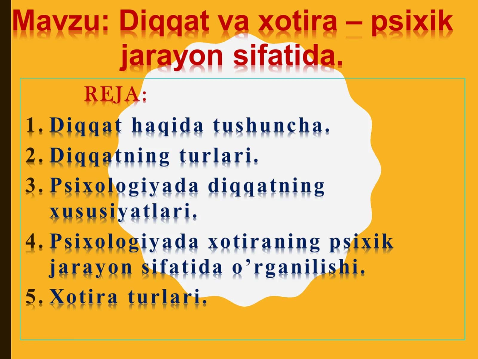 diqqat va xotira 1