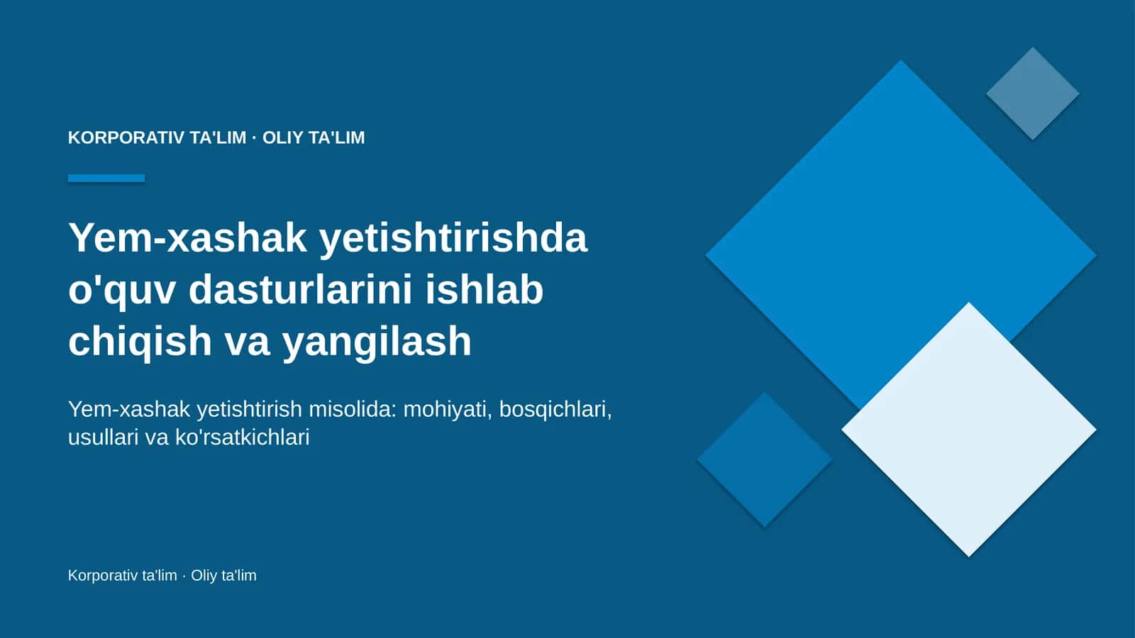 yem xashak yetishtirishda o'quv dasturlarini ishlab chiqish va yangilash 5355 1