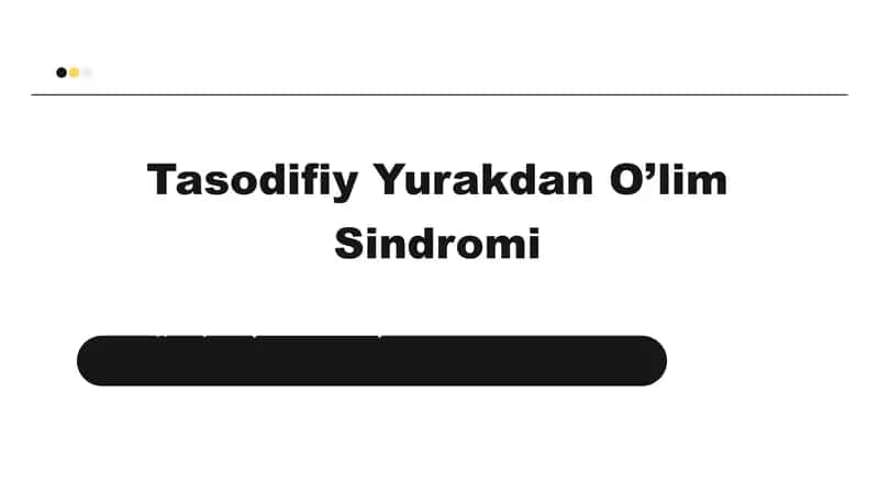 Tasodifiy Yurakdan O’lim Sindromi 1