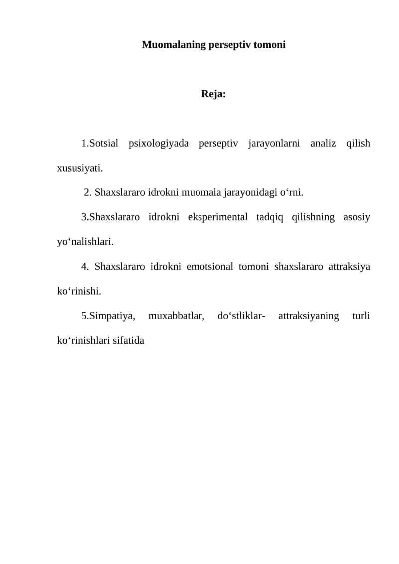 Muomalaning perseptiv tomoni 1