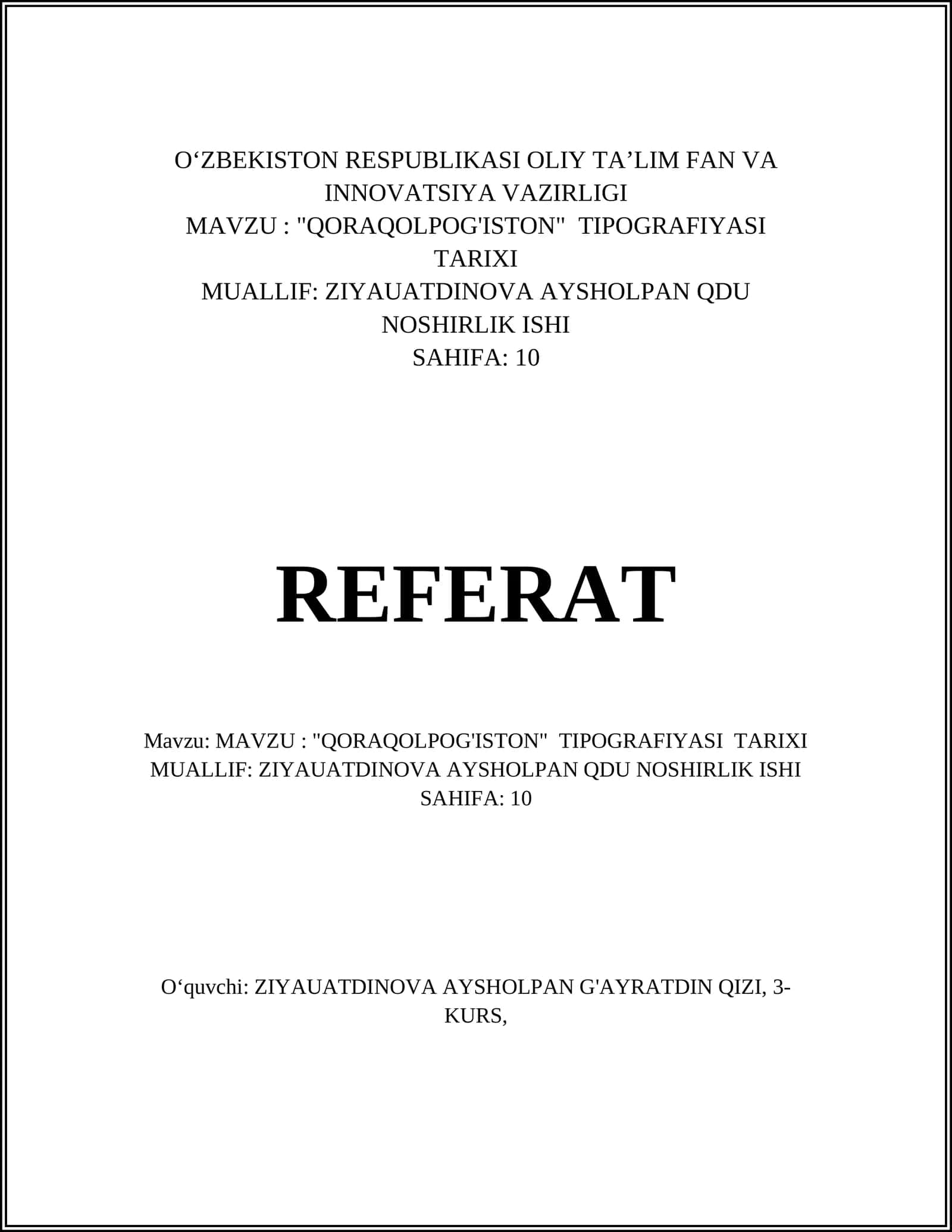 QARAQOLPOG'ISTON TIPOGRAFIYASI TARIXI 1