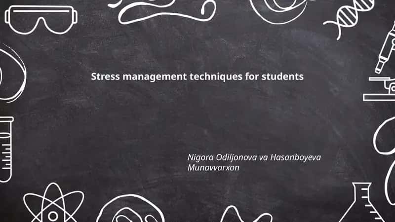 Stress management techniques for students 1