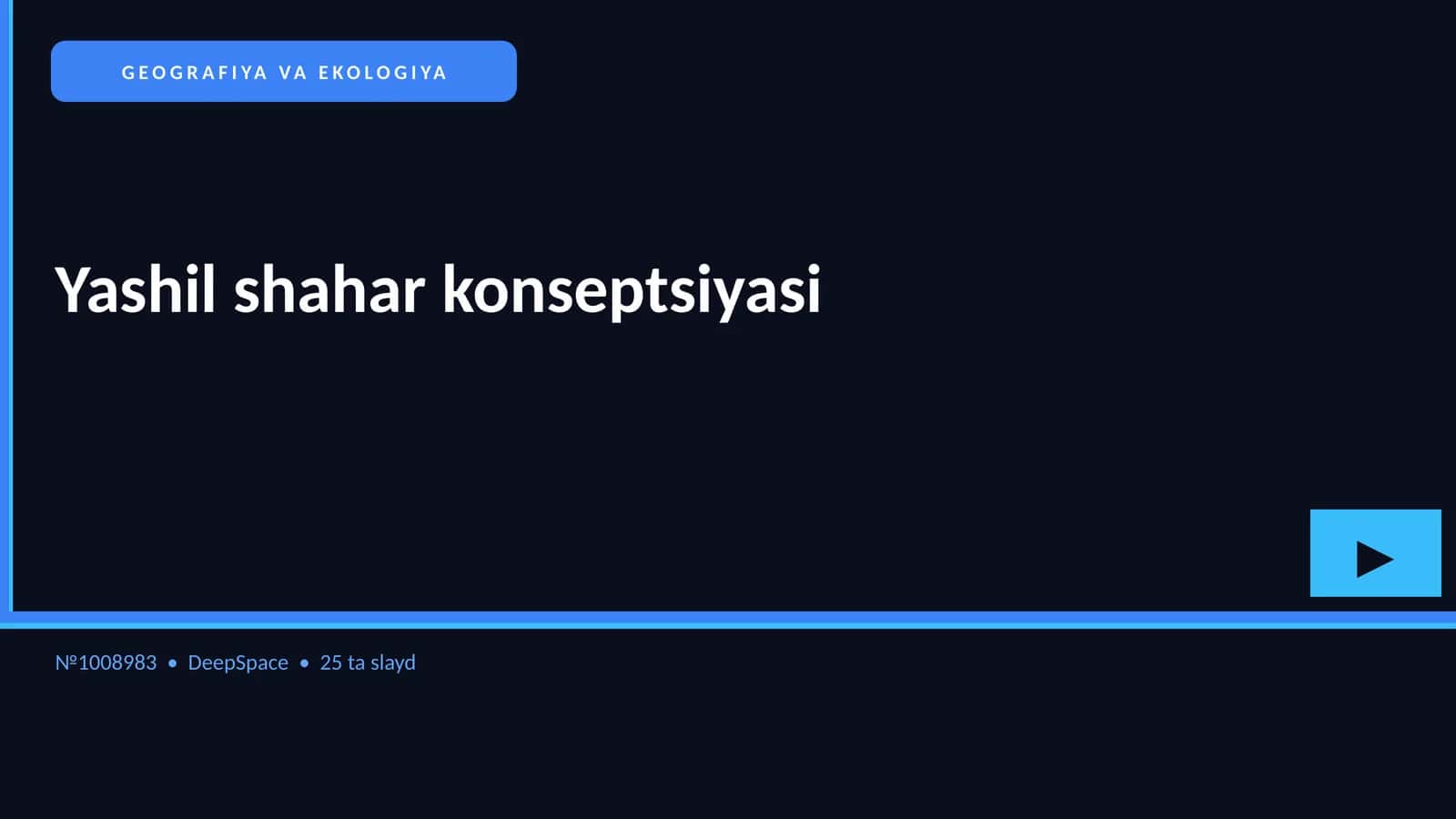 GEOGRAFIYA VA EKOLOGIYA 1