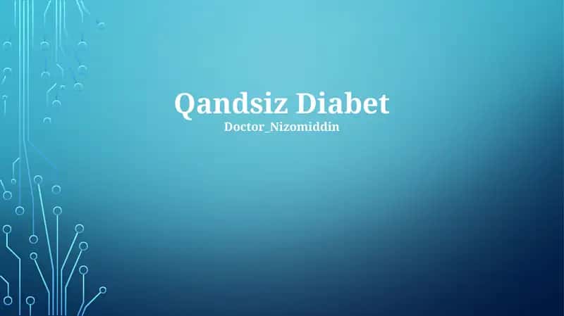 Qandsiz Diabet 1