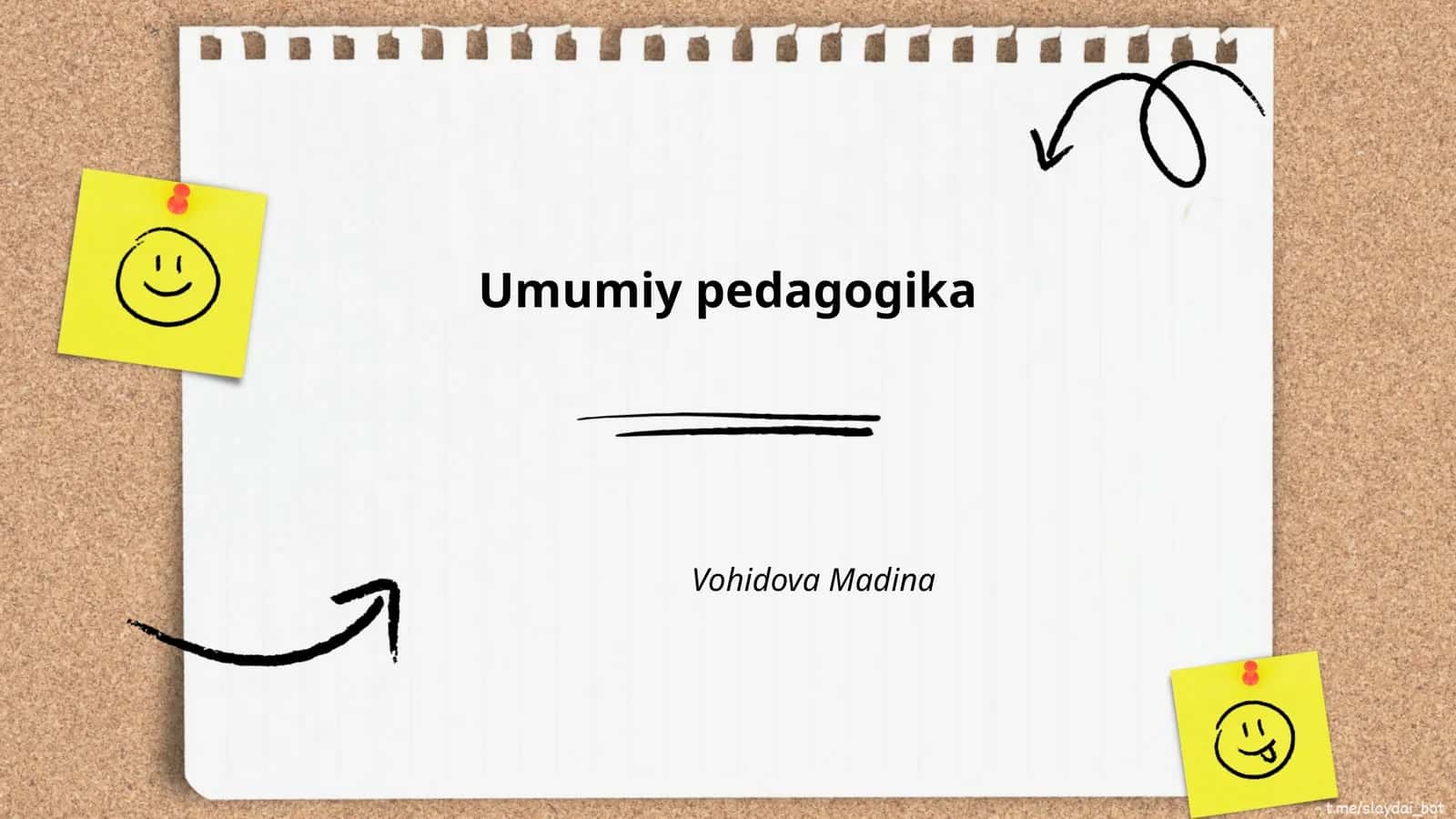 Umumiy pedagogika 1