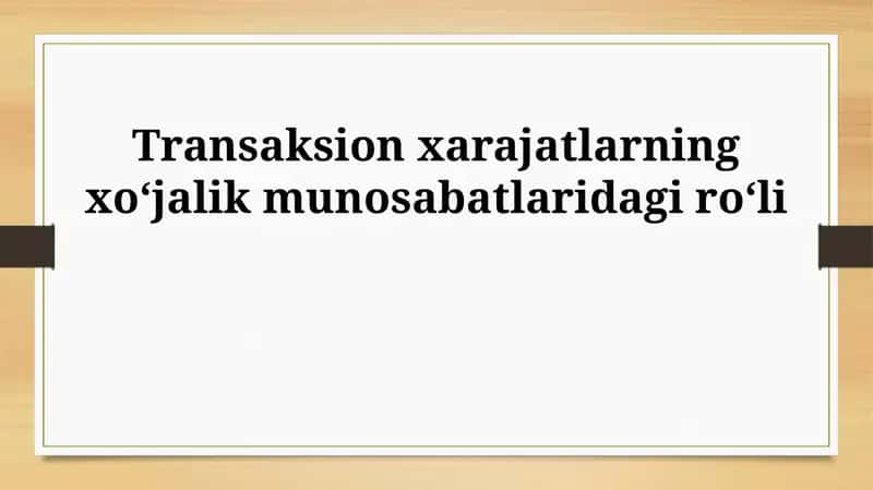 Bitim xarajatlari 1
