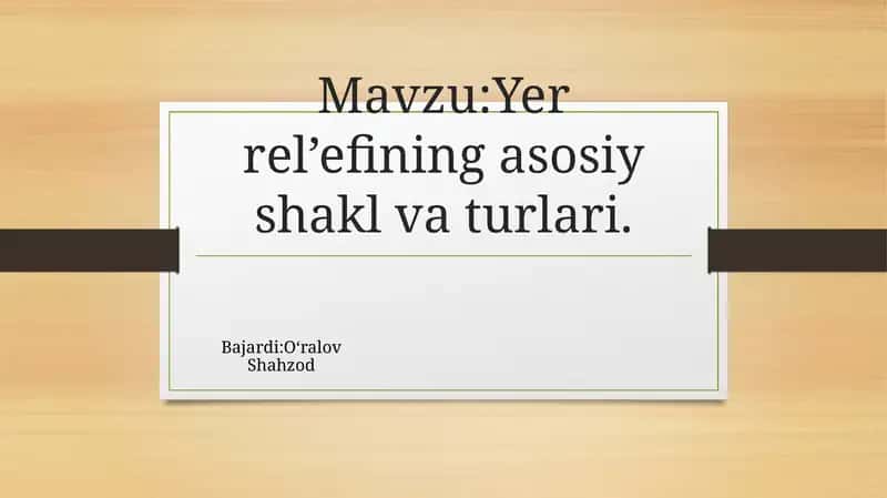 Yerrel’efiningasosiyshaklvaturlari 1