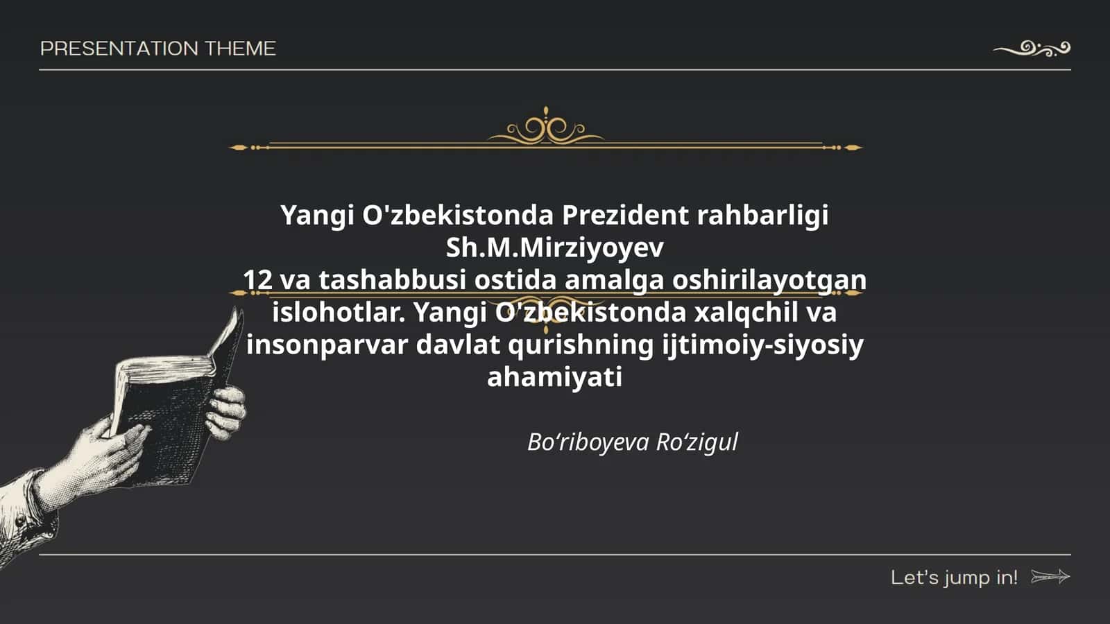 Yangi O'zbekistonda Prezident rahbarligi Sh.M.Mirziyoyev 1
