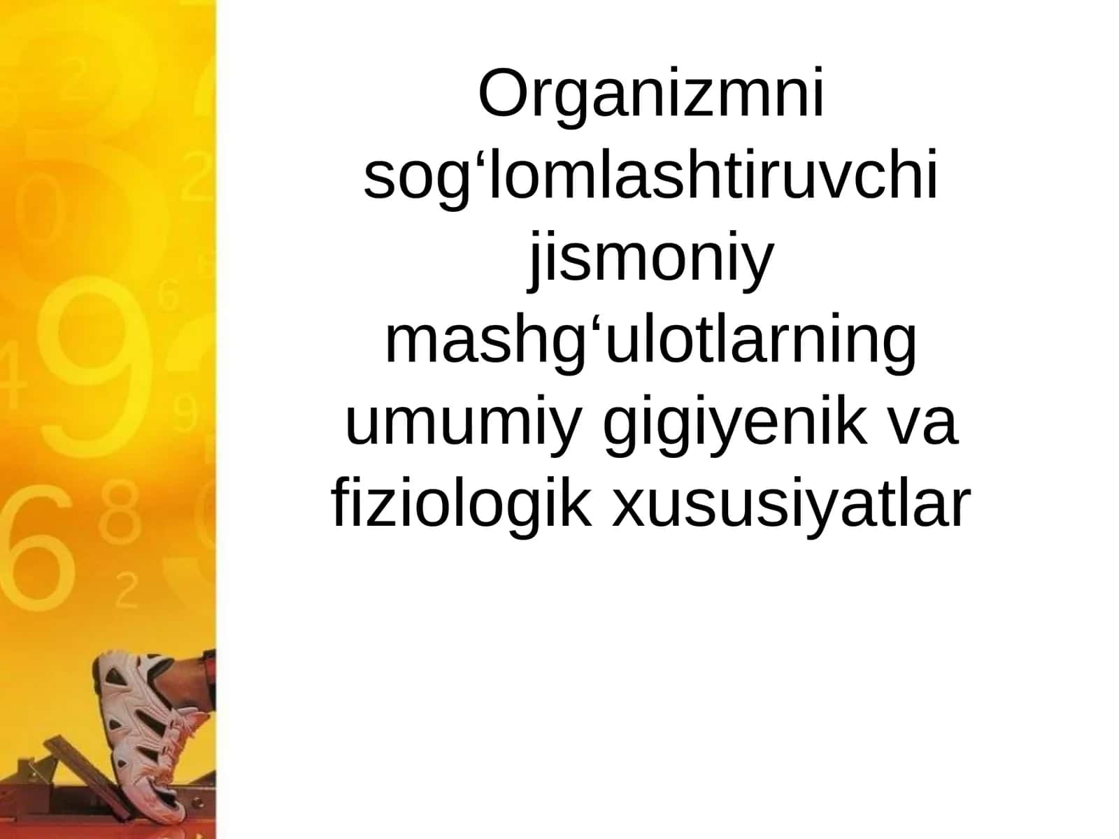 Jismoniy faollik va sog‘lom turmush tarzi 1