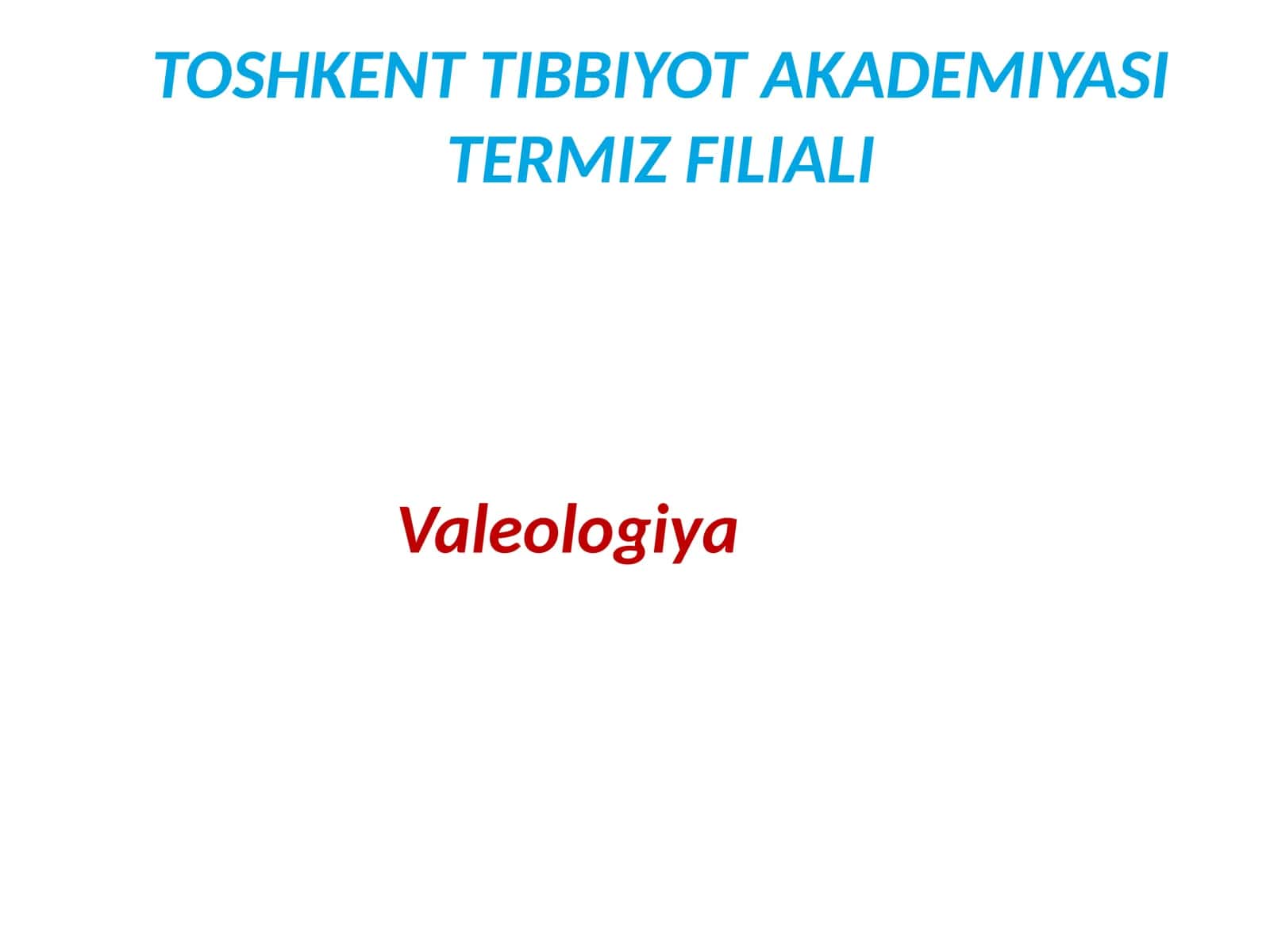 Shifokorlikda odob axloq qoidalari 1