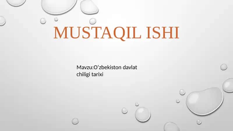 Oʻzbekiston davlatchiligi tarixi 1