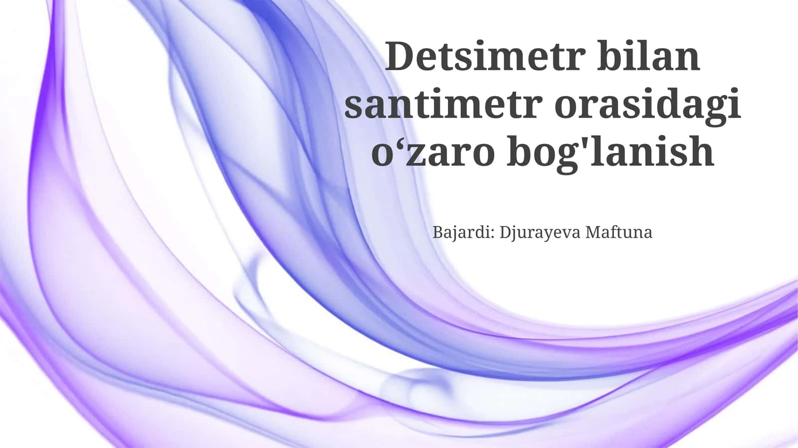 Desimetr va santimetr: Ta'riflar va belgilashlar 1