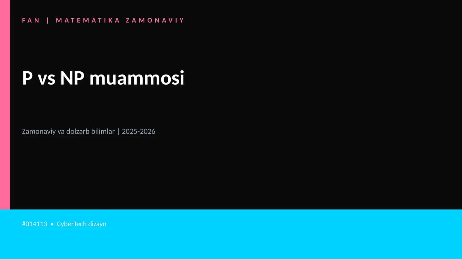 Matematika Zamonaviy 1