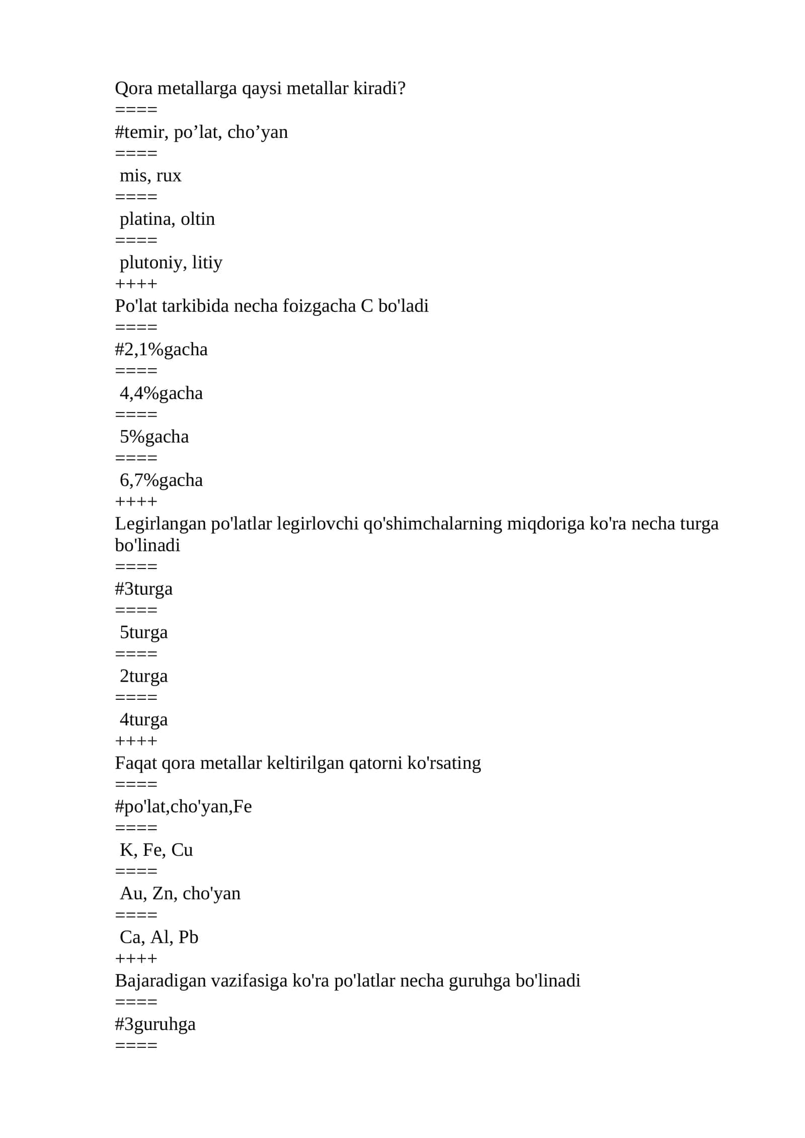 organik sintez jihozlari fani testlar 1
