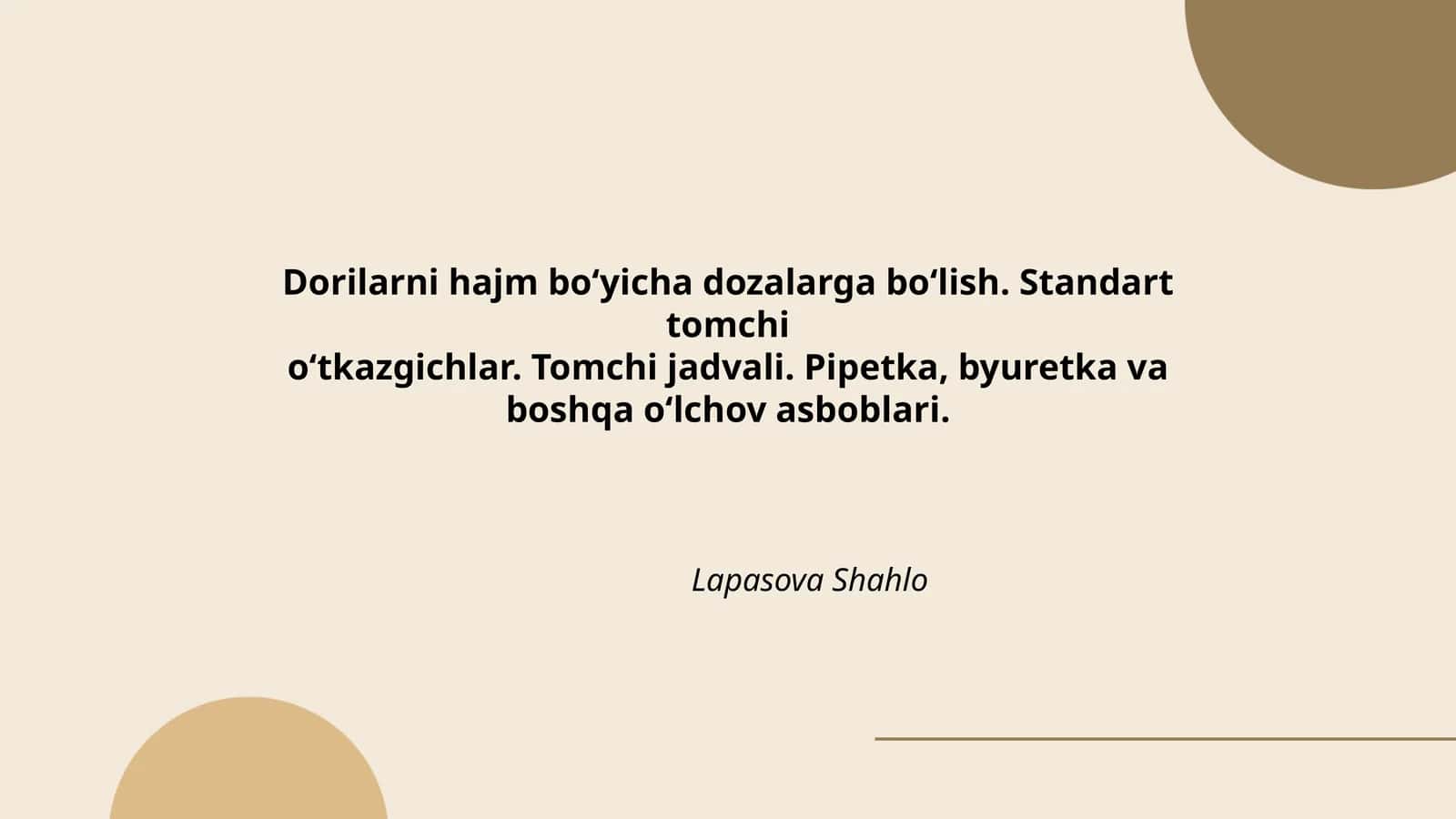 Standart tomchi o‘tkazgichlar 1