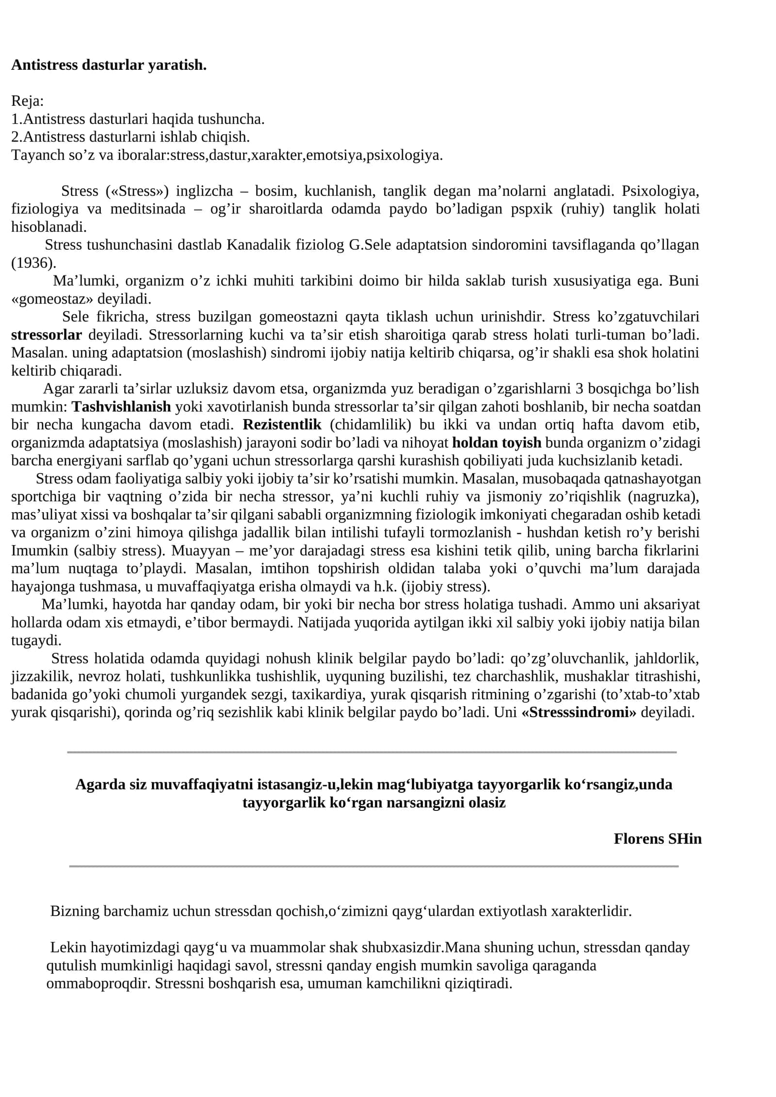 Antistress dasturlar yaratish 1