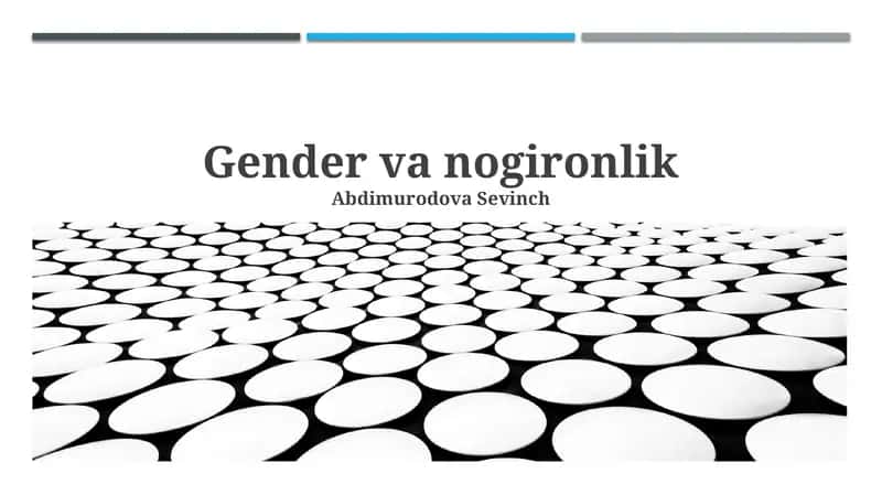 Gender va nogironlik 1