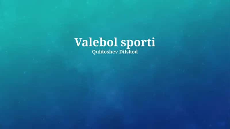 Voleybol: Tarix, Qoidalar va Asosiy Texnikalar 1