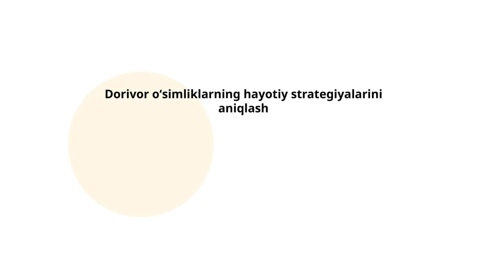 Morfologik adaptatsiyalar 1