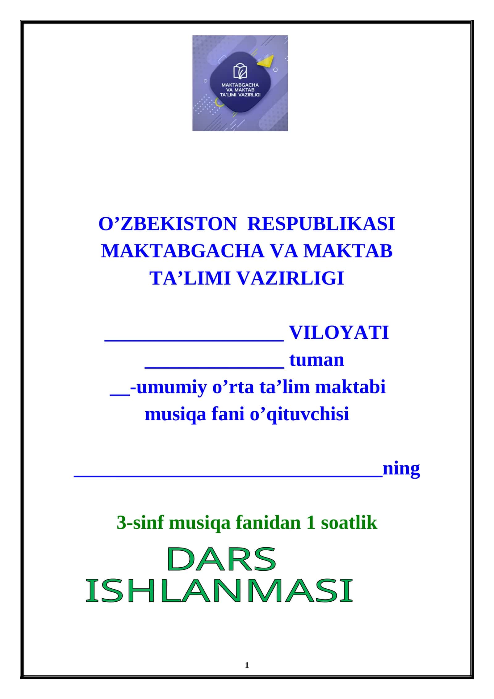 3-sinf Musiqa Dunyo xalqlarining musiqa cholg'ulari 1