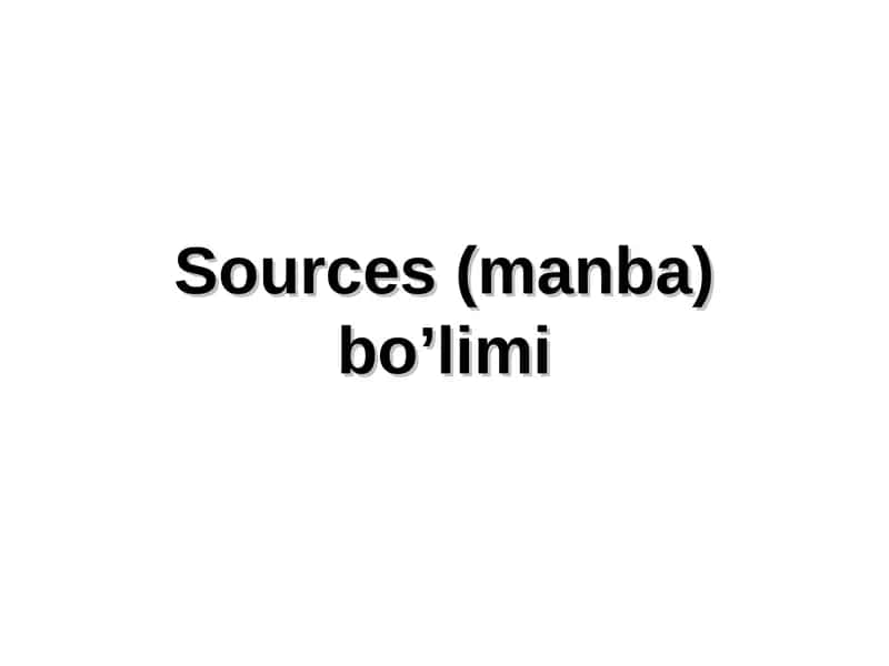 SimuLink kutubxonasining Sources bo’limi 1