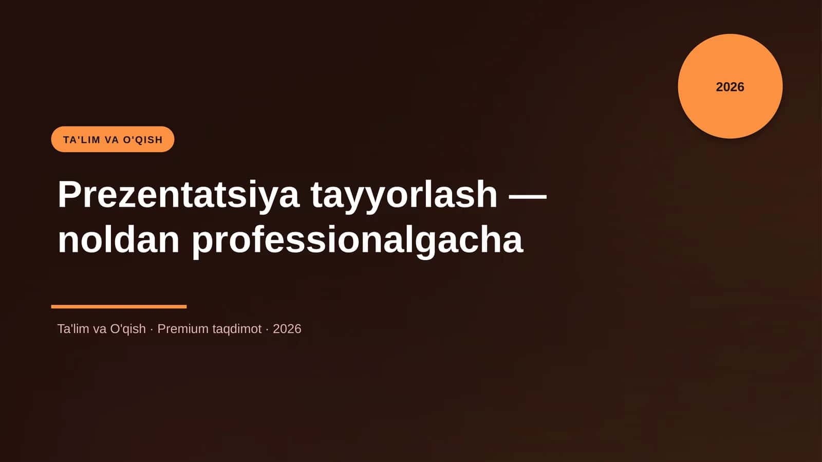 Prezentatsiya tayyorlash — noldan professionalgacha 1
