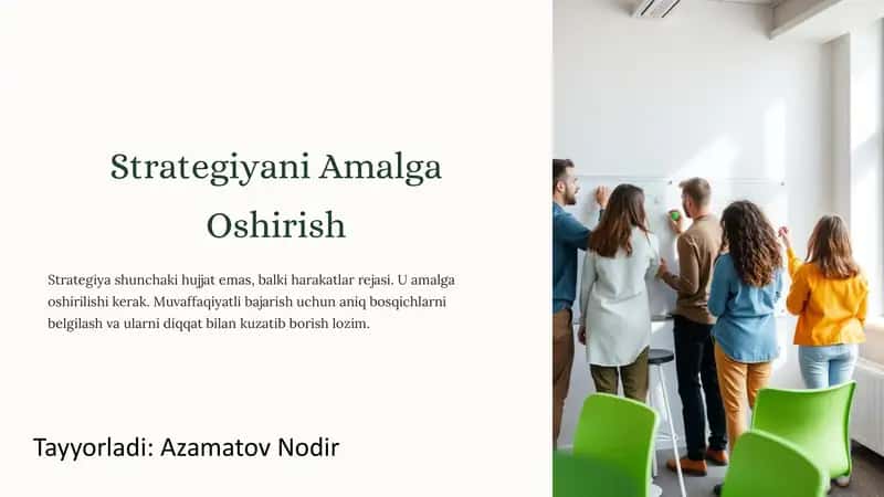 Strategiyani Amalga Oshirish 1