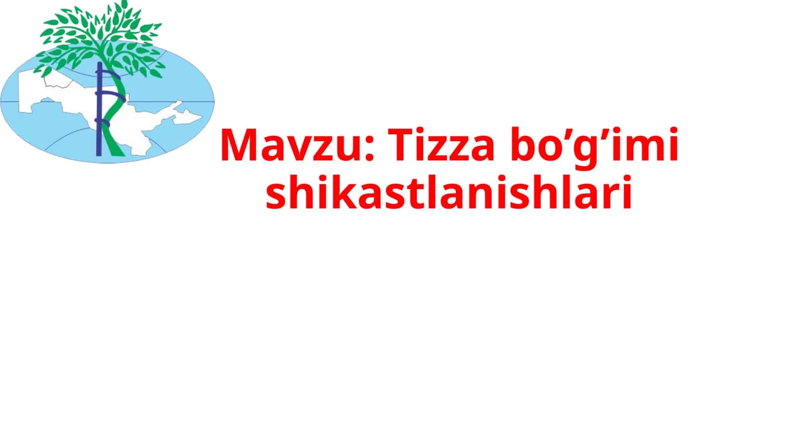 Tizza bo’g’imi shikastlanishlari 1