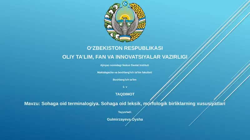 Sohaviy Terminologiya Asoslari 1