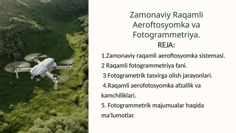 Zamonaviy Raqamli Aeroftosyomka Sistemasi 1