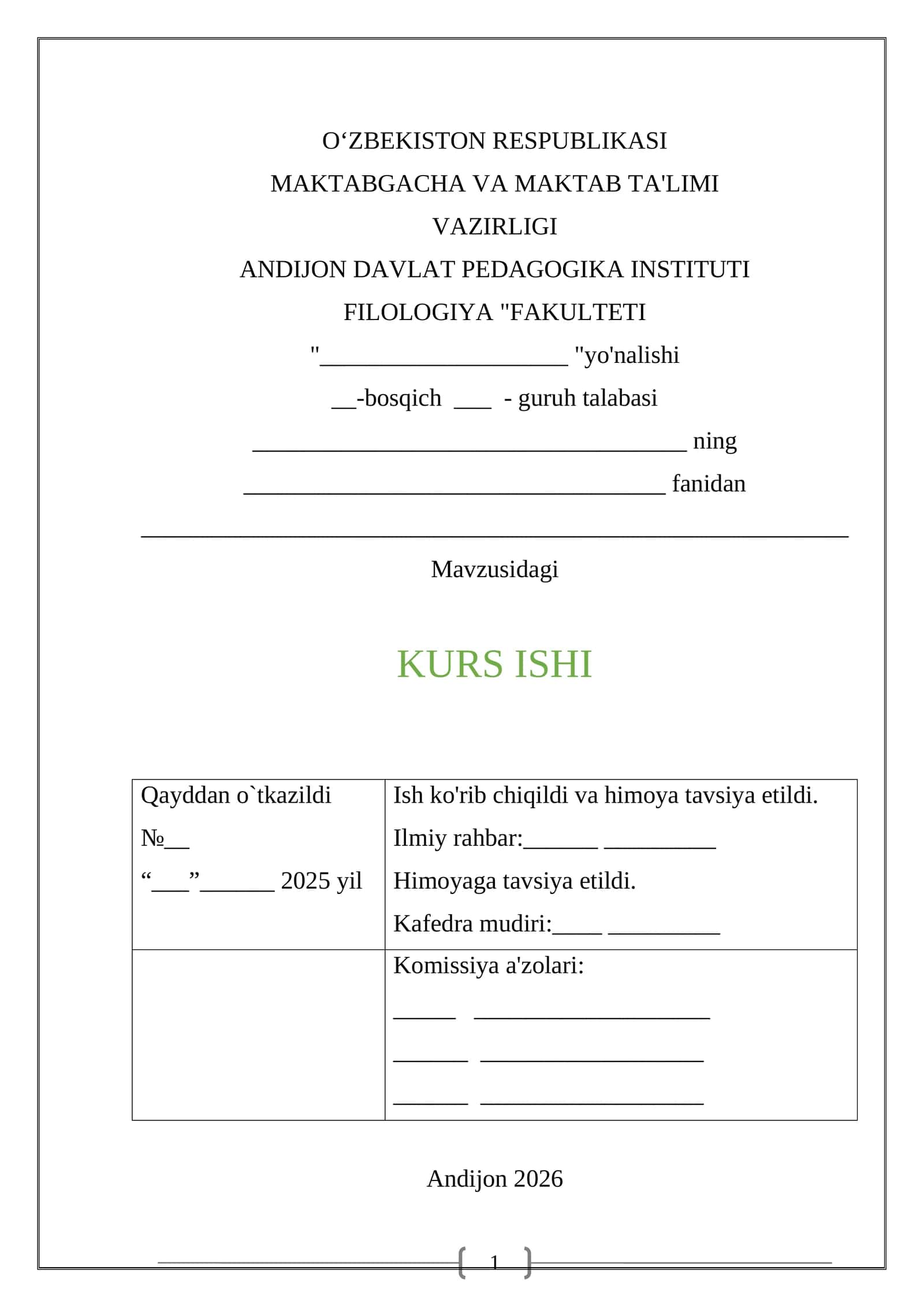 UFQ TRILOGIYASI 1