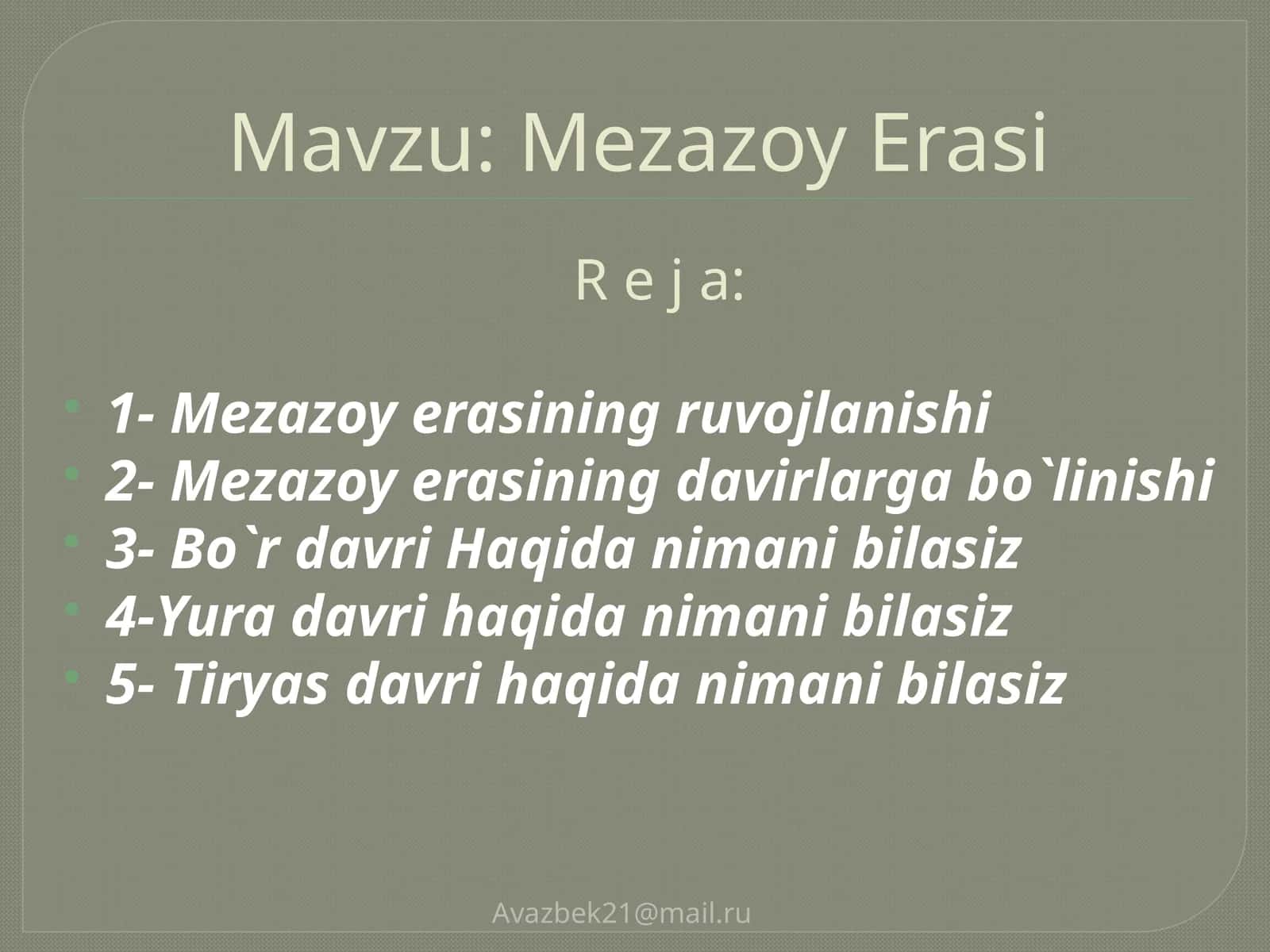 MEZAZOY ERASI 1
