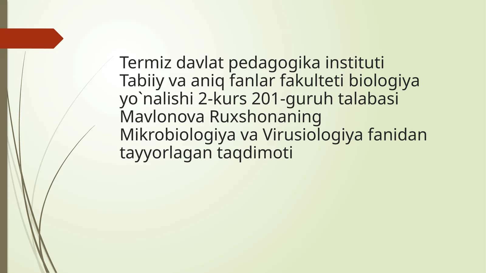 Imunitet haqida tushuncha 1