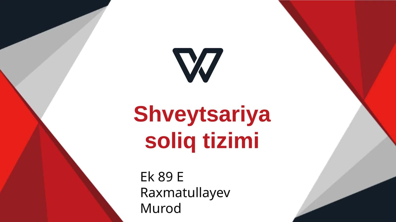 Shveytsariya soliq tizimi 1