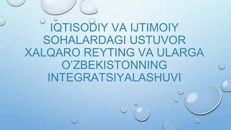 O'zbekiston eng yangi tarixi fanidan mustaqil ish 1