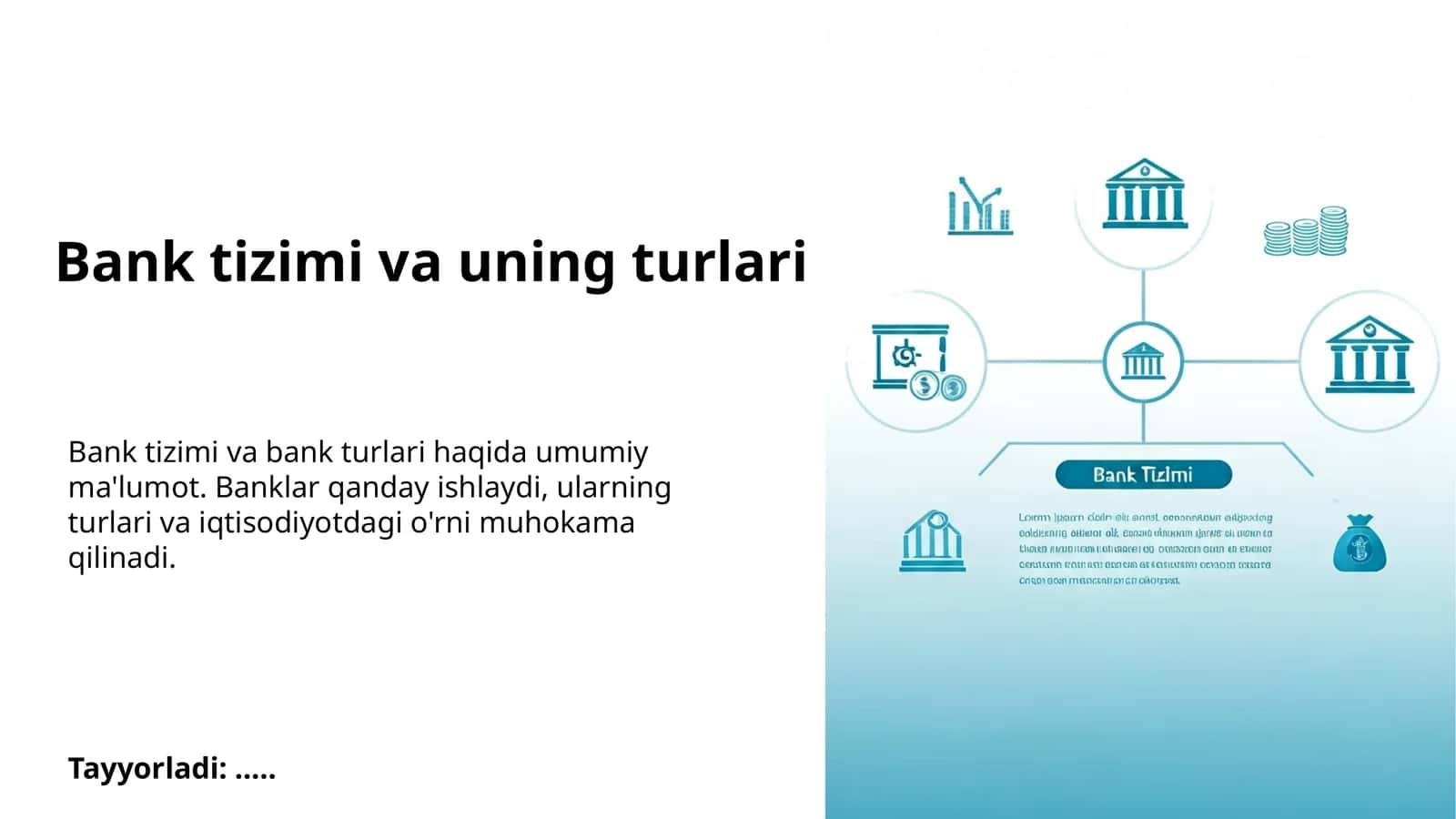 Bank tizimi va uning turlari 1