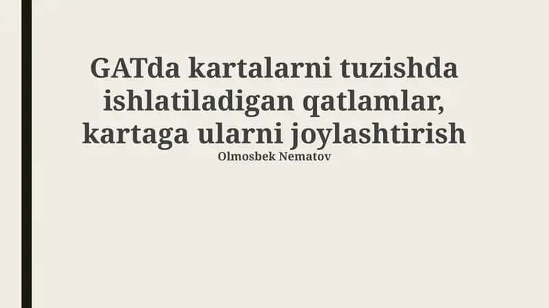 Gatda Kartalarida Ishlatiladigan Qatlamlar 1