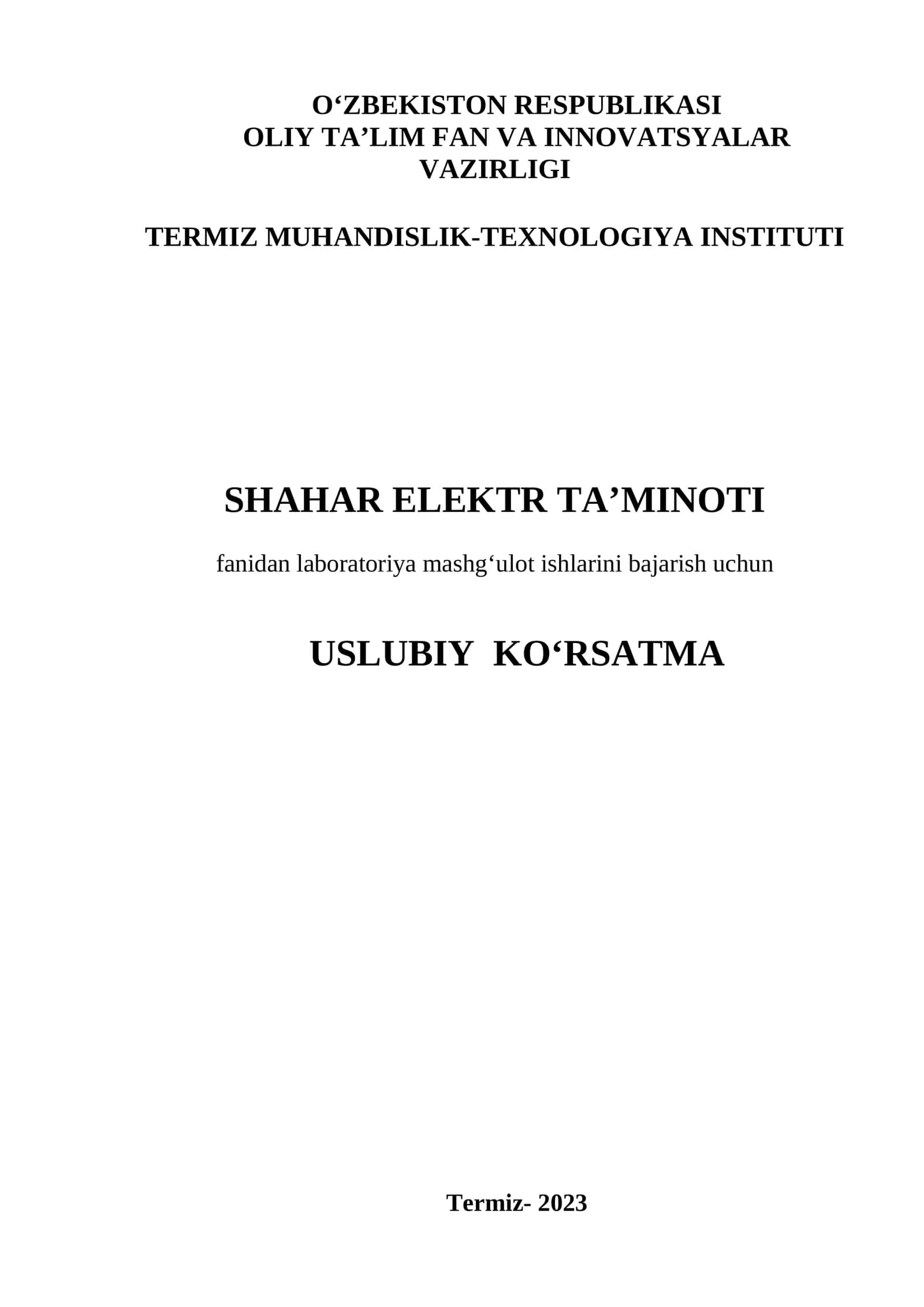 Shahar elektr ta’minoti 1