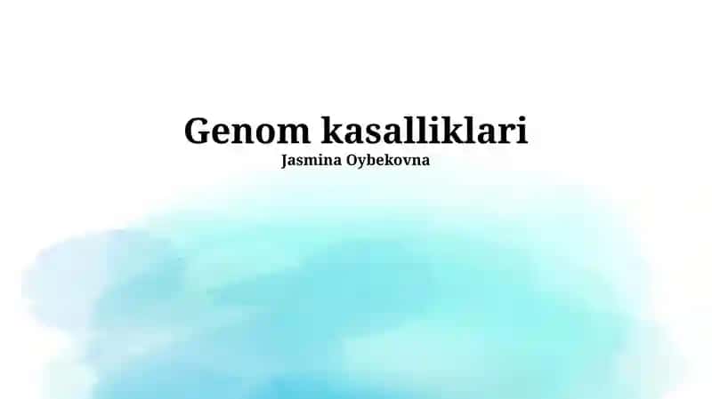 Genetik kasalliklar