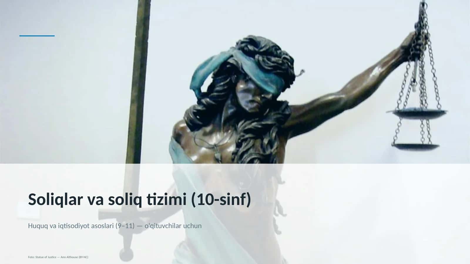 Soliqlar va soliq tizimi (10-sinf) 1