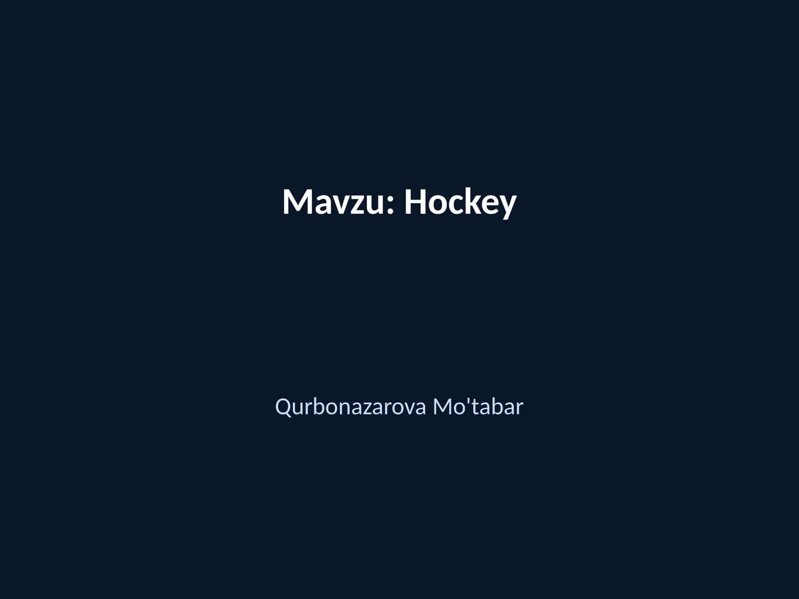 Hockey 1