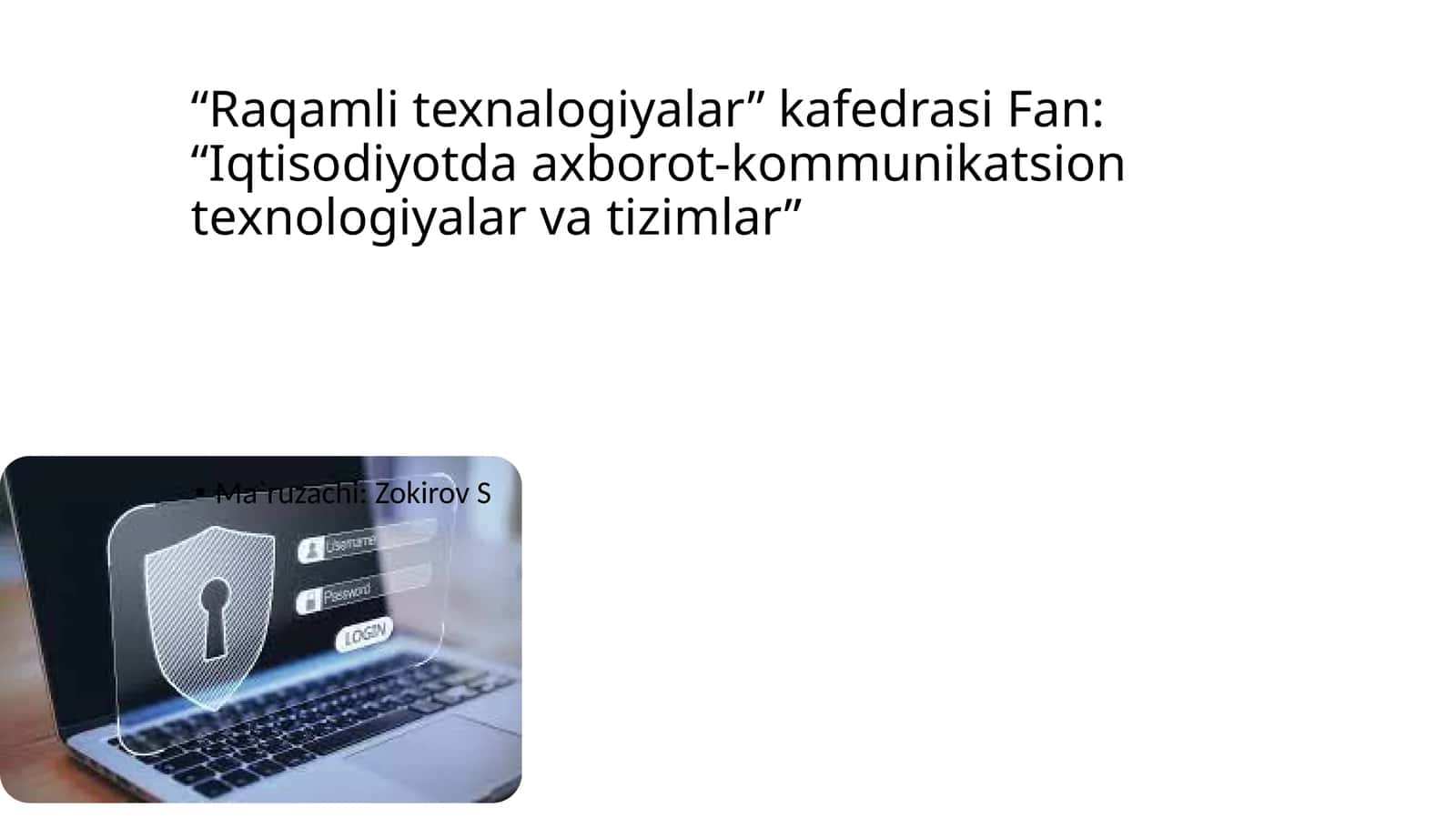 Raqamli texnalogiyalar 1