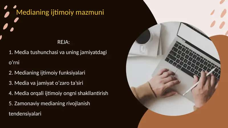 Medianing ijtimoiy mazmuni 1
